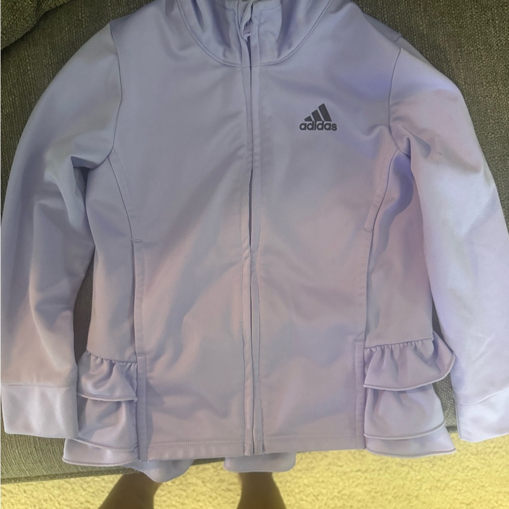 Adidas Lavender Ruffle Jacket